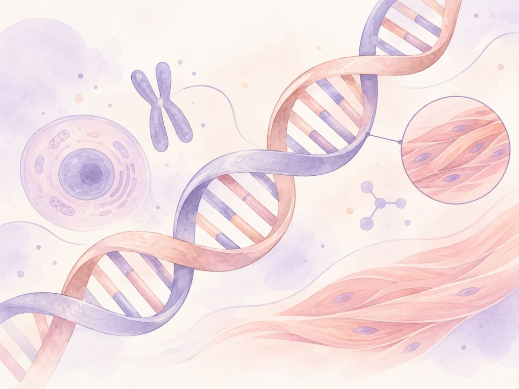 Imagen representativa de genes, para ilustrar el bloque de causas genéticas asociadas a MSMDS